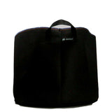 Side view  of #15 RediRoot Fabric Aeration Bag in black with handles