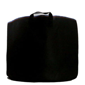 Side view  of #20 RediRoot Fabric Aeration Bag in black with handles