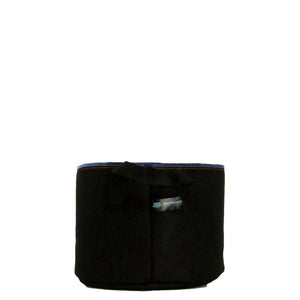Side view  of #3 RediRoot Fabric Aeration Bag in black with handles