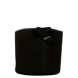Side view  of #7 RediRoot Fabric Aeration Bag in black with handles